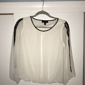 White Long Sleeved Blouse